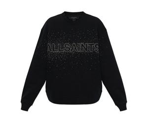 AllSaints, Femme, Sweatshirts et sweats à capuche, Noir, Taille: 36 FR Sprinkle Oversized Etta SweaT-shirt
