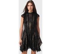 AllSaints Fleur Dress Metallic Gold Taille: 10 | Robes Mini Outlet | Femme | Jaune