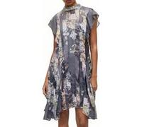 AllSaints Fleur Venetia Dress Concrete Grey Taille: 36 | Robes Outlet | Femme | Gris