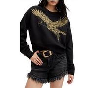 AllSaints Flite Separo Sweat Black Taille: XS | Pulls Outlet | Femme | Le Noir