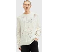 AllSaints Hadwin Crew Ecru White Taille: XL | Pulls Outlet | Homme | Marron