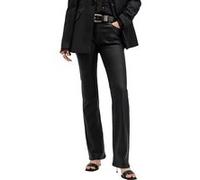 AllSaints Haldan Slim Bootcut Coated Black Taille: W30 | Pantalons en cuir Outlet | Femme | Le Noir