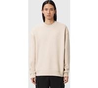 AllSaints Haven Crew Feather Taupe Taille: L | Pulls Outlet | Homme | Le Noir