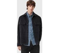 AllSaints Hawker Ls Shirt Night Sky Blue Taille: M | Casual chemises Outlet | Homme | Le Noir