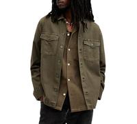 AllSaints Homme Spotter Long Sleeve Button-Down-Shirts, Vert Cargo, L EU