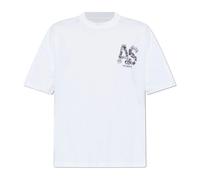 AllSaints, Homme, Tops, Blanc, Taille: L Mixtape Oversized Graphic T-Shirt