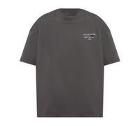 AllSaints, Homme, Tops, Gris, Taille: S T-shirt oversize avec logo brodé