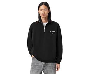 AllSaints Homme Underground Half Zip Pull-Over, Noir Profond, L EU