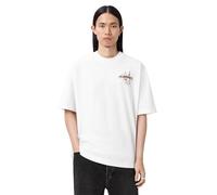 AllSaints Hommes Valen SS Crew, Ashen White, M