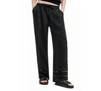 AllSaints Jade Linen Trouser Black Taille: 6 | Évasés pantalons Outlet | Femme | Blanche