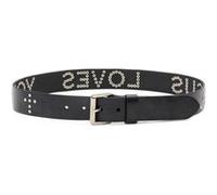 AllSaints Jesus Loves Belt Black/antq Nickel Taille: S | Ceintures Outlet | Femme | Le Noir