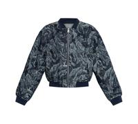 AllSaints - Kaytra Printed Denim Bomber - Femme - Vestes - Bleu - Taille: 40 FR
