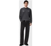 AllSaints Kindred Ls Crew Washed Black Taille: XS | Manches longues Outlet | Homme | Le Noir