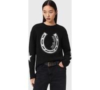 AllSaints - Kismet Sweater - Femme - Pulls - Noir - Taille: 42 FR
