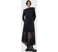 AllSaints Leia Dott Dress Black Taille: M | Robes longues Outlet | Femme | Le Noir
