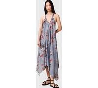 AllSaints Lil Dress Adena Dusty Blue Taille: 10 | Robes Outlet | Femme | Bleu