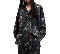 AllSaints Louisa Tanana Shirt Black Taille: 2 | Chemises à boutons Outlet | Femme | Le Noir