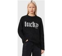 AllSaints Lucky Jumper Black Taille: S | Pulls Outlet | Femme | Le Noir