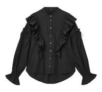 AllSaints Lulu Shirt Black Taille: 2 | Chemises à boutons Outlet | Femme | Le Noir