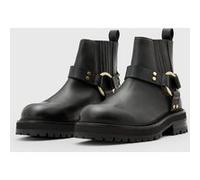 AllSaints Maddie Biker Boot Black/warm Brass Taille: 36 | Bottes Outlet | Femme | Le Noir