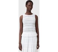 AllSaints Marion Top Oyster White Taille: 10 | Tanktops Outlet | Femme | Blanche