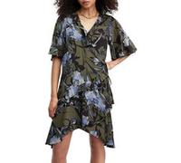 AllSaints Meagan Batu Dress Deep Khaki Green Taille: 8 | Robes Outlet | Femme | Marron