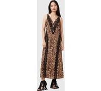 AllSaints Melia Dress Evia Golden Brown Taille: 6 | Robes Outlet | Femme | Marron