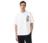 AllSaints Men's Blade SS Crew, Optic White, XXL