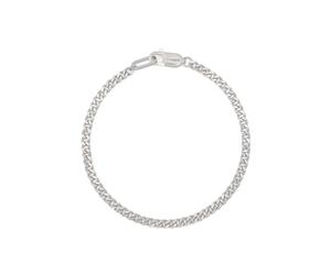 AllSaints Men's Perrie Chain Bracelet, bijou à maillons curb un style affirmé au quotidien, accessoires homme, fermeture mousqueton, argent sterling