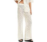 AllSaints Milly Trouser Ecru White Taille: XS | Évasés pantalons Outlet | Femme | Marron