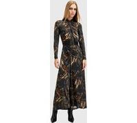AllSaints Mina Dress Charm Black Taille: 6 | Robes longues Outlet | Femme | Le Noir
