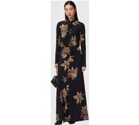 AllSaints Mina Dress Petra Black Taille: 2 | Robes longues Outlet | Femme | Le Noir