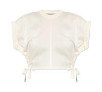AllSaints - Mira Satin Tee - Femme - Blouses et Chemises - Beige - Taille: 42 FR