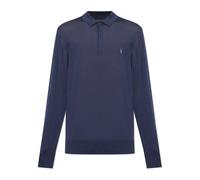 AllSaints - Mode Merino Polo Sweater - Homme - Pulls - Bleu - Taille: XL