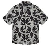 AllSaints, Homme, Chemises, Noir, Taille: L Motif Short Sleeve Shirt