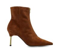 AllSaints - Natasha Pointed Zip Up Suede Bottes - Femme - Chaussures - Brun - Taille: 38 EU