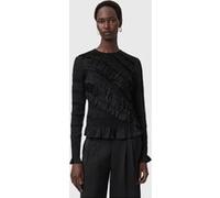 AllSaints Nyla Ls Top Black Taille: 2 | Chemisiers Outlet | Femme | Le Noir