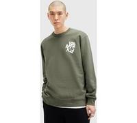 AllSaints Orlando Crew Thyme Green Taille: XS | Pulls Outlet | Homme | Vert