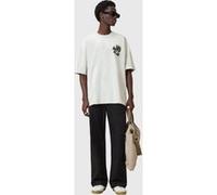 AllSaints Orlando Ss Crew Crag Grey Taille: XS | T-shirts avec imprimés Outlet | Homme | Gris