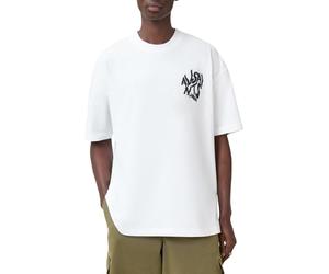 AllSaints Orlando SS Crew pour Homme, Blanc cendré, Taille S