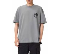 Allsaints Orlando SS Crew pour Homme, Gris Mars, Taille L