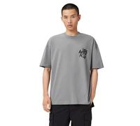 Allsaints Orlando SS Crew pour Homme, Gris Mars, Taille S