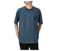 Allsaints Orlando SS Crew pour Homme, Sunil Blue, Taille S