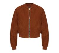 AllSaints - Orten Suede Jacket - Femme - Vestes - Brun - Taille: 44 FR