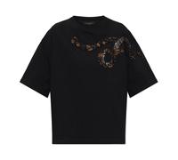AllSaints - Ouros Amelie Embellished T-Shirt - Femme - Tops - Noir - Taille: 38 FR
