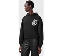 AllSaints Pippa Asp Hoody Washed Black Taille: S | Sweatshirts à capuche Outlet | Femme | Le Noir