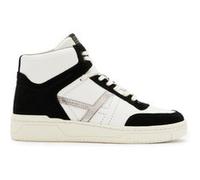 AllSaints Pro Suede High Top White/black/gun Taille: 37 | Baskets Outlet | Femme | Blanche