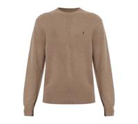AllSaints - Pull col rond Statten Ramskull - Homme - Pulls - Brun - Taille: 2XL