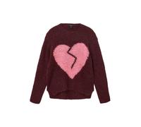 AllSaints Pull-over 'LUVHEART' rose clair / merlot, Taille L