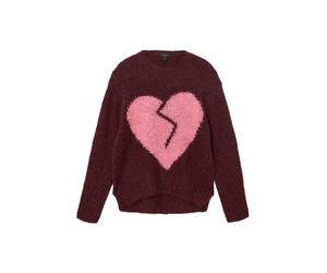 AllSaints Pull-over 'LUVHEART' rose clair / merlot, Taille S